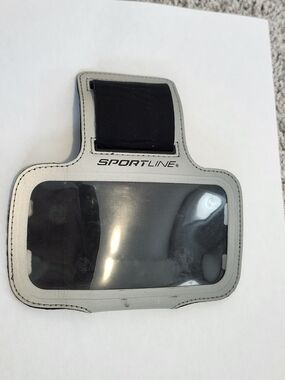 Sportline Universal Fitness Phone Armband Silver Adjustable Workout Accessories